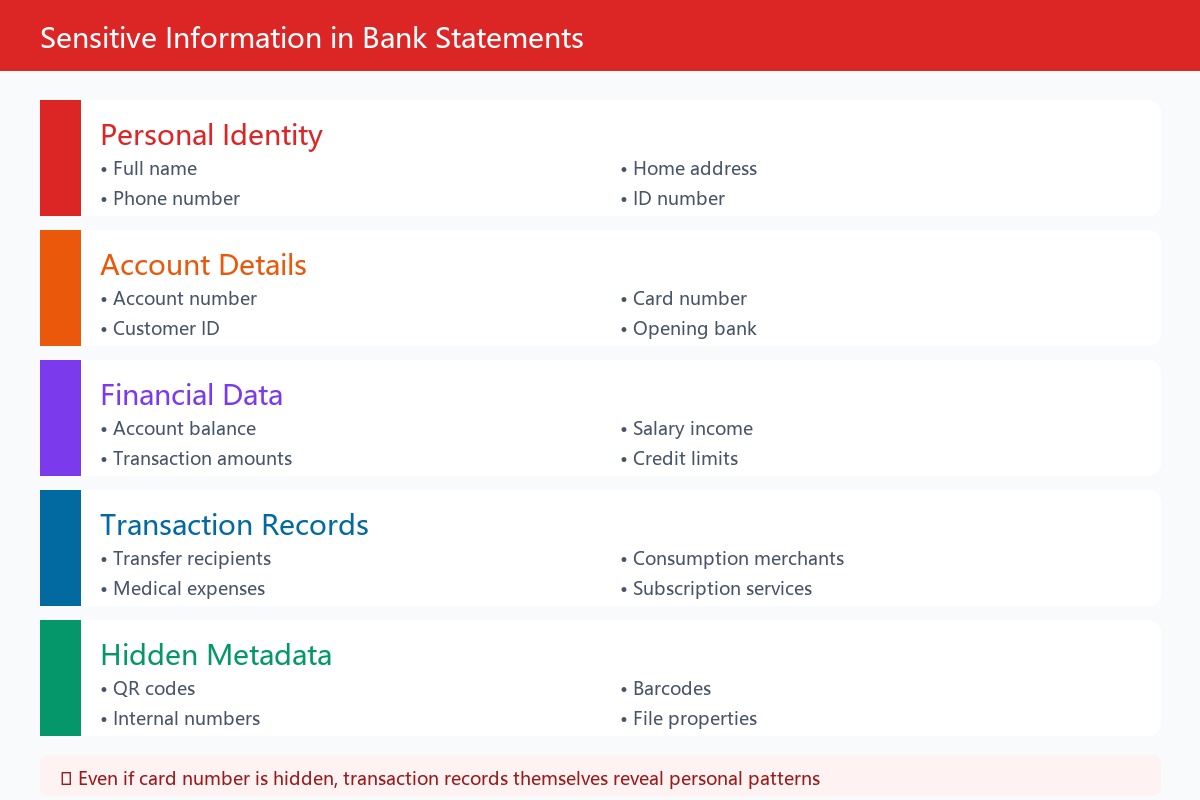 1. What Sensitive Information May Be in Bank Statements?